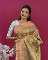 SC3538 - Tissue Gold Meena Butta Saree